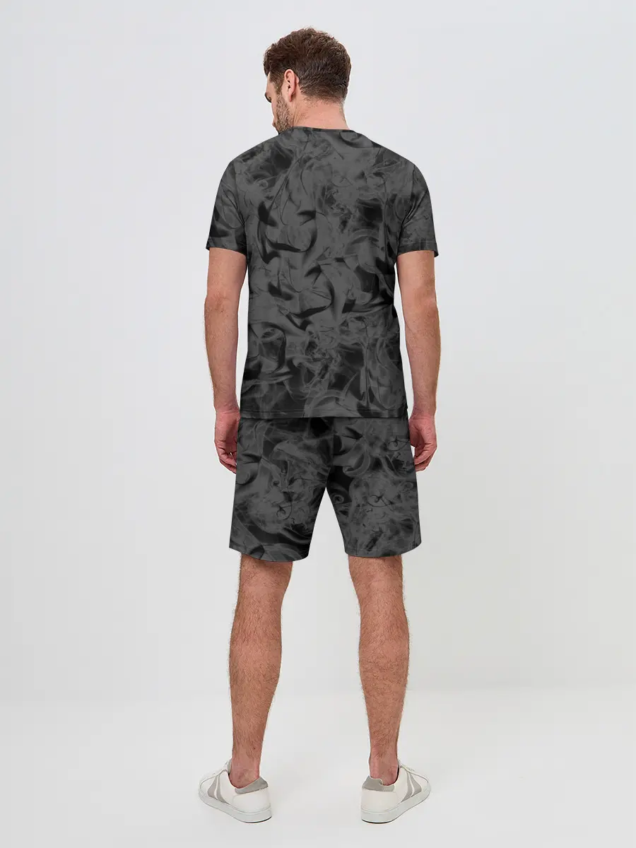 Мужской костюм с шортами / Черная дымка