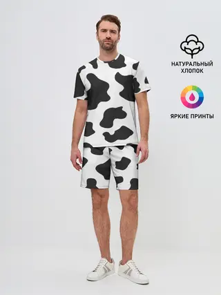 Мужской костюм с шортами / COW PRINT