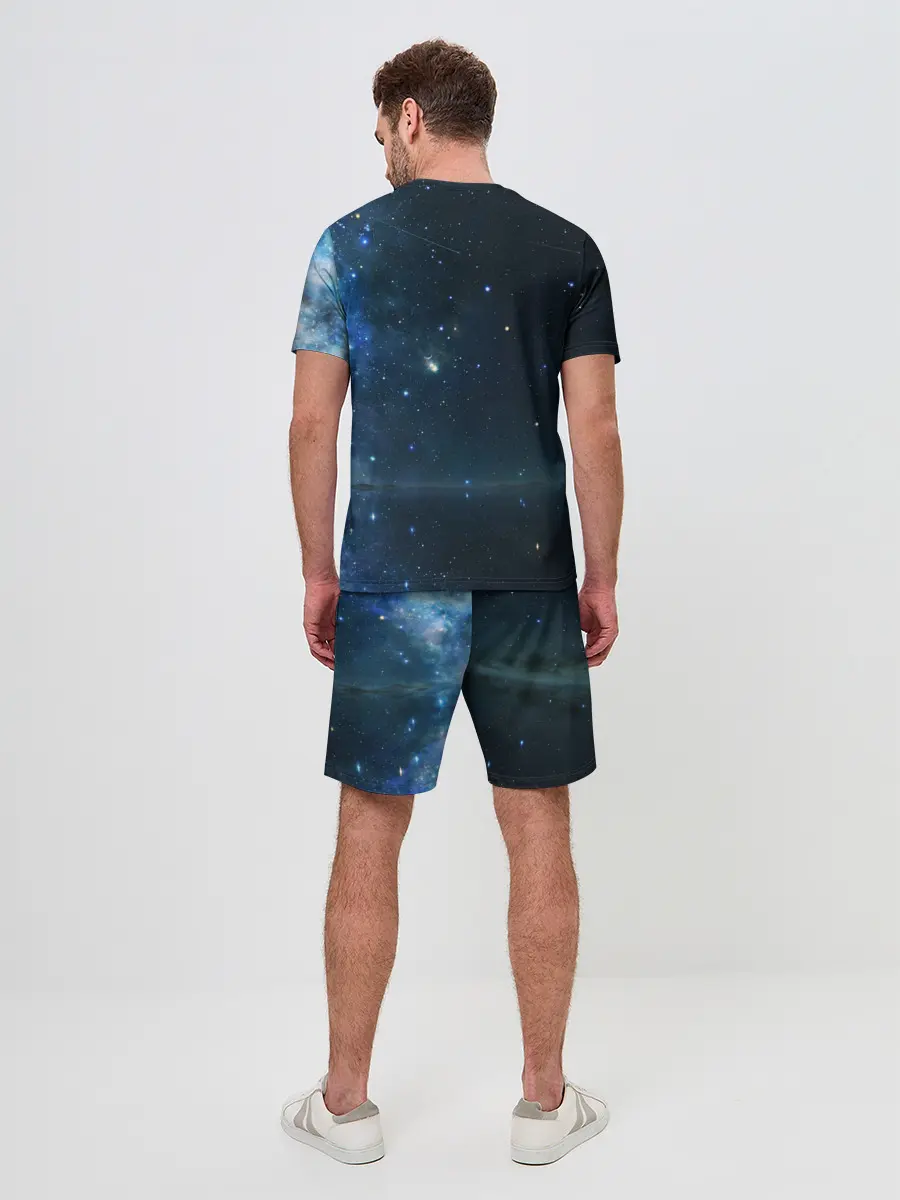 Мужской костюм с шортами / Космос