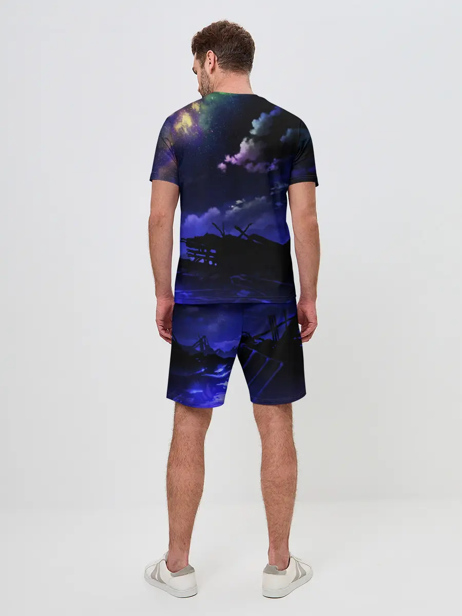 Мужской костюм с шортами / Ночной закат