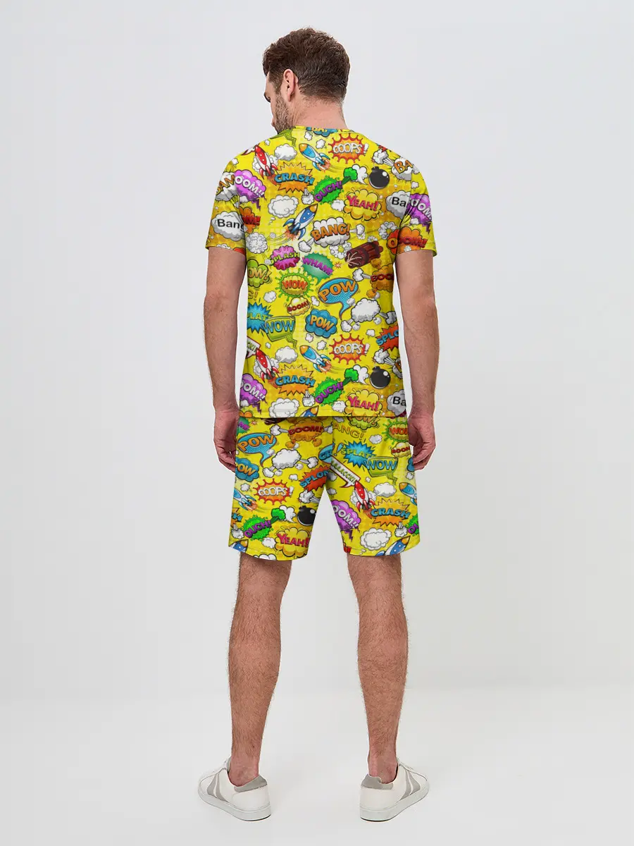 Мужской костюм с шортами / Pop art