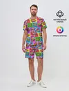 Мужской костюм с шортами / Pop art