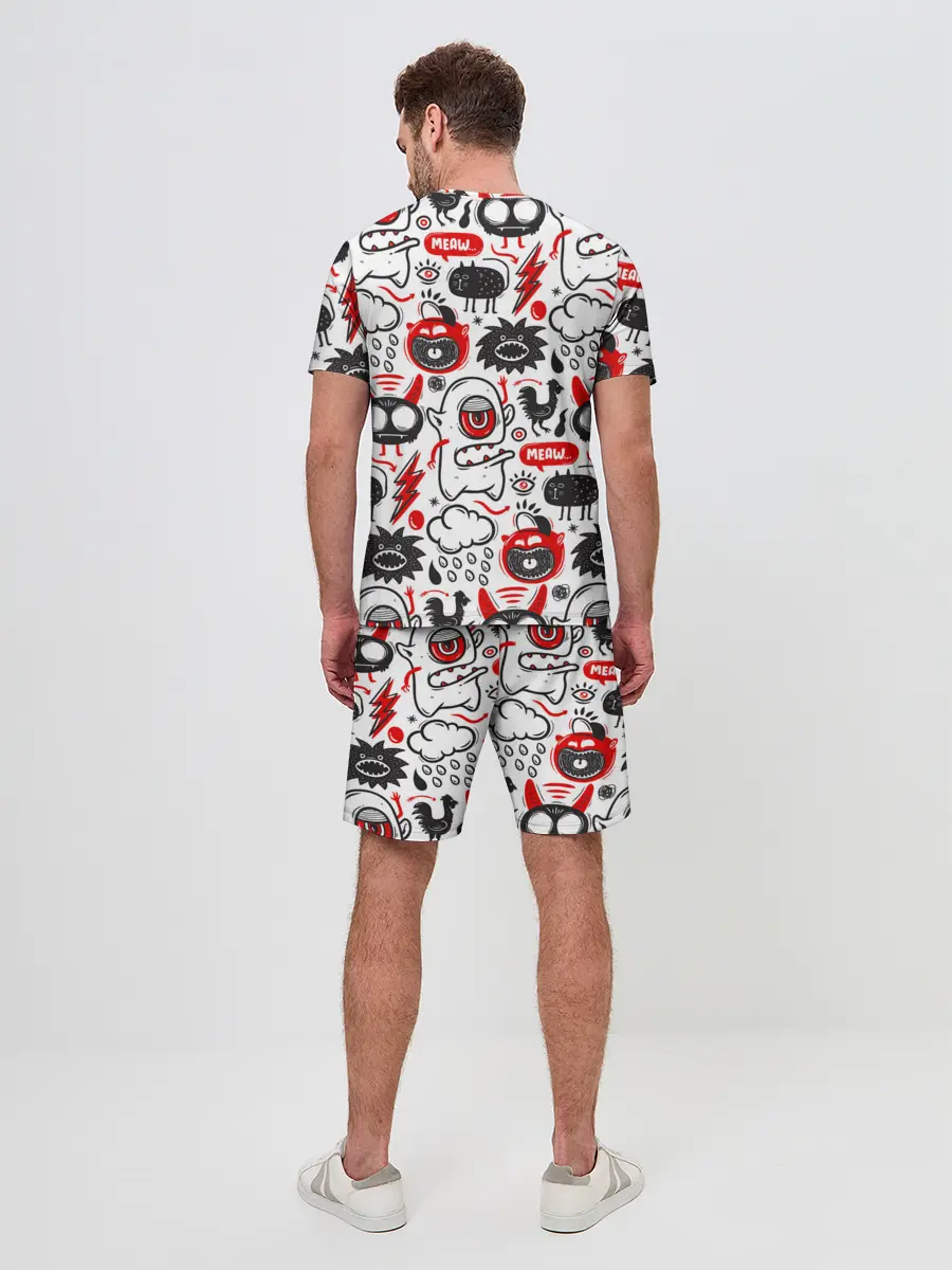 Мужской костюм с шортами / Pop art