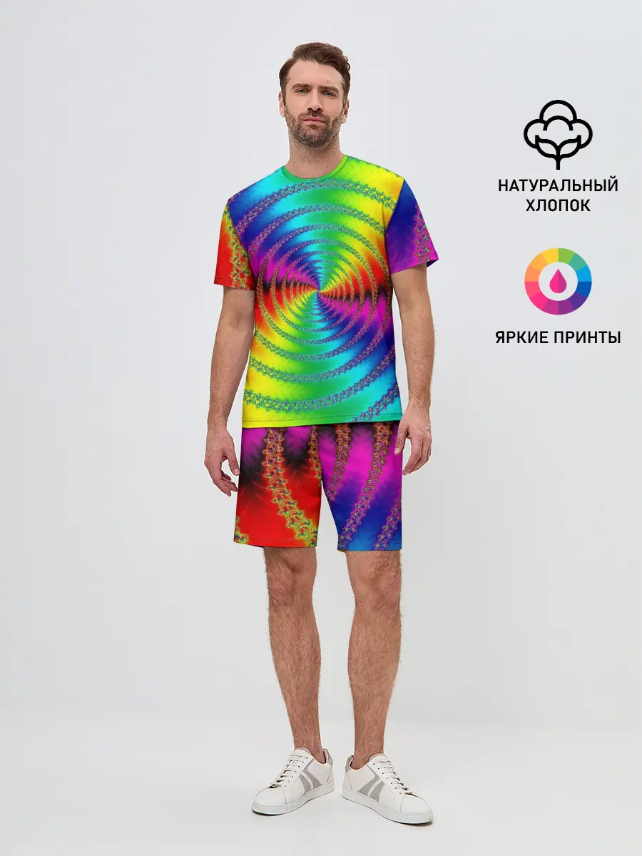 Мужской костюм с шортами / Цветной гипноз