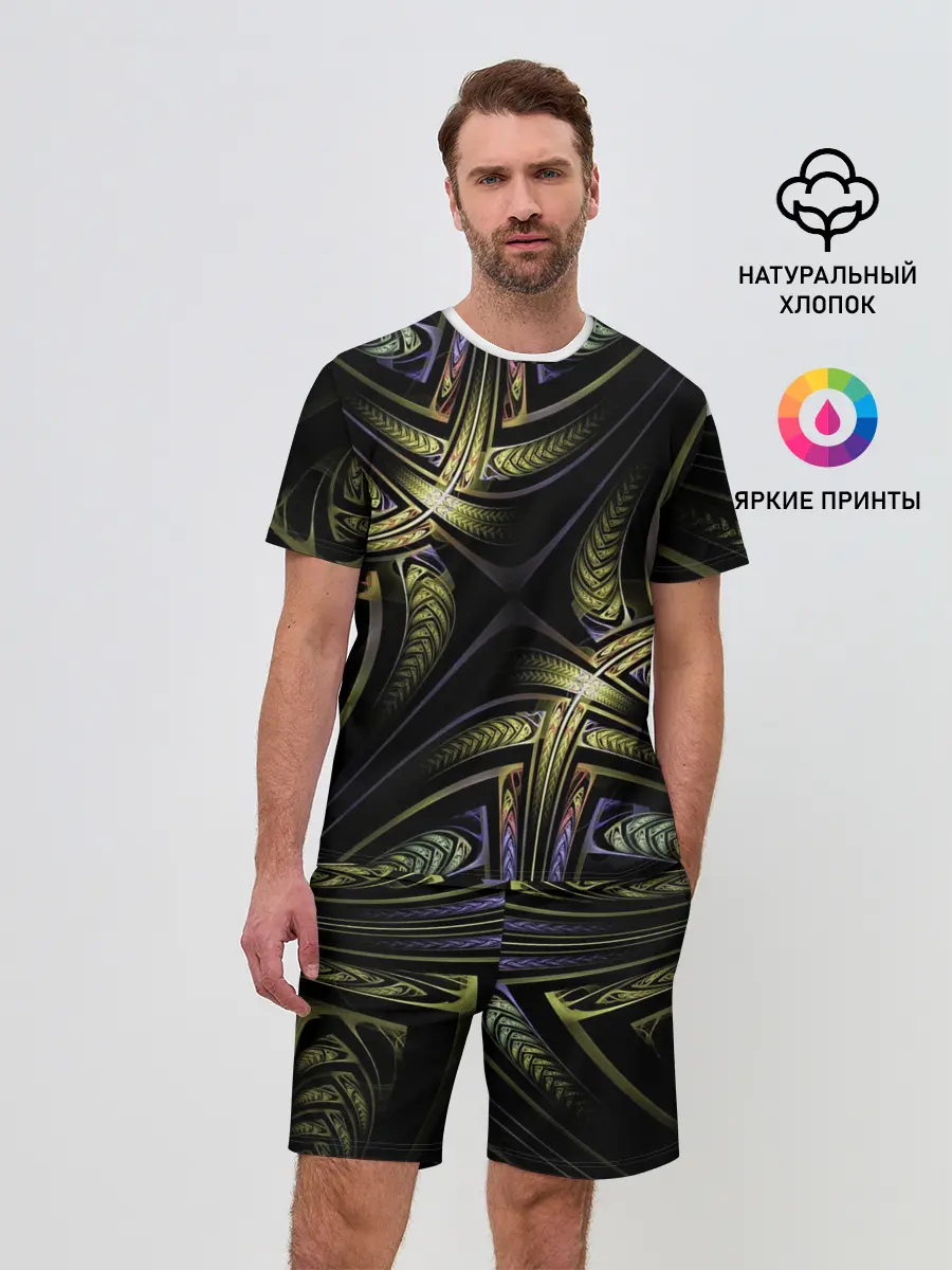 Мужской костюм с шортами / Абстракция