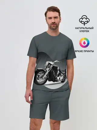 Мужской костюм с шортами / Мотоцикл