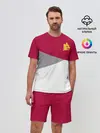 Мужской костюм с шортами / AS Roma | Red Design 21/22