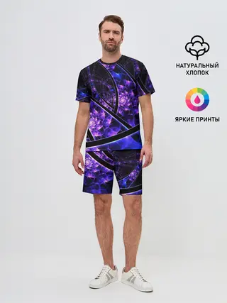 Мужской костюм с шортами / Фрактал линии