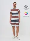 Мужской костюм с шортами / Полоски