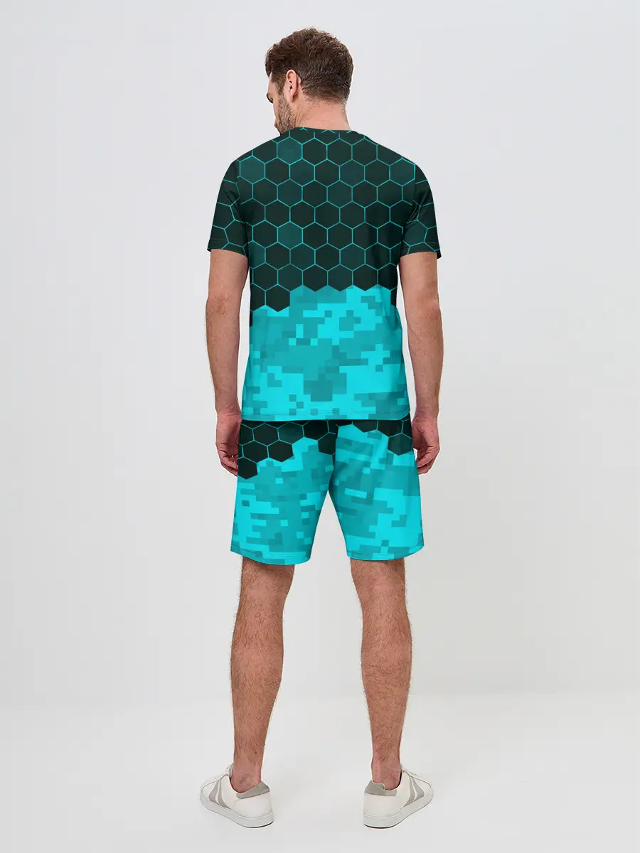 Мужской костюм с шортами / MINECRAFT / МАЙНКРАФТ