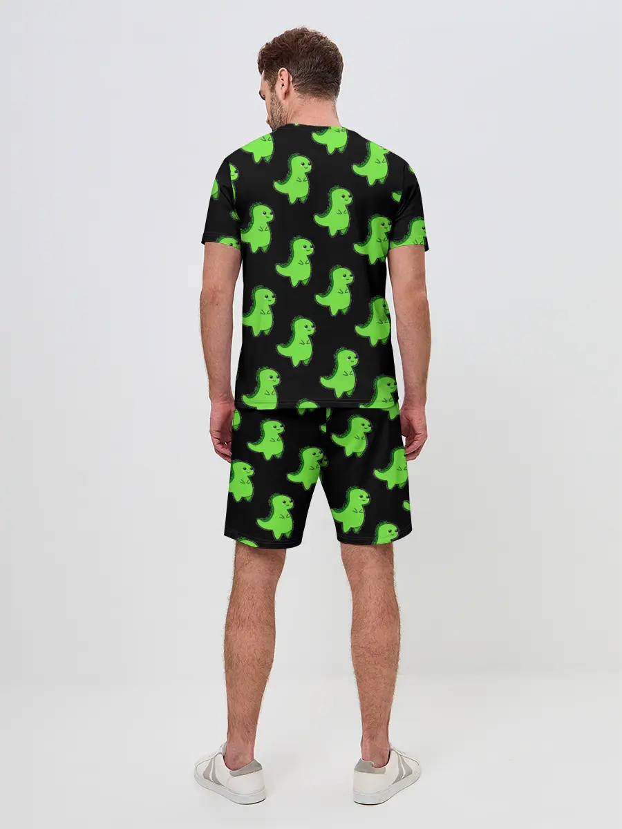 Мужской костюм с шортами / Динозавры