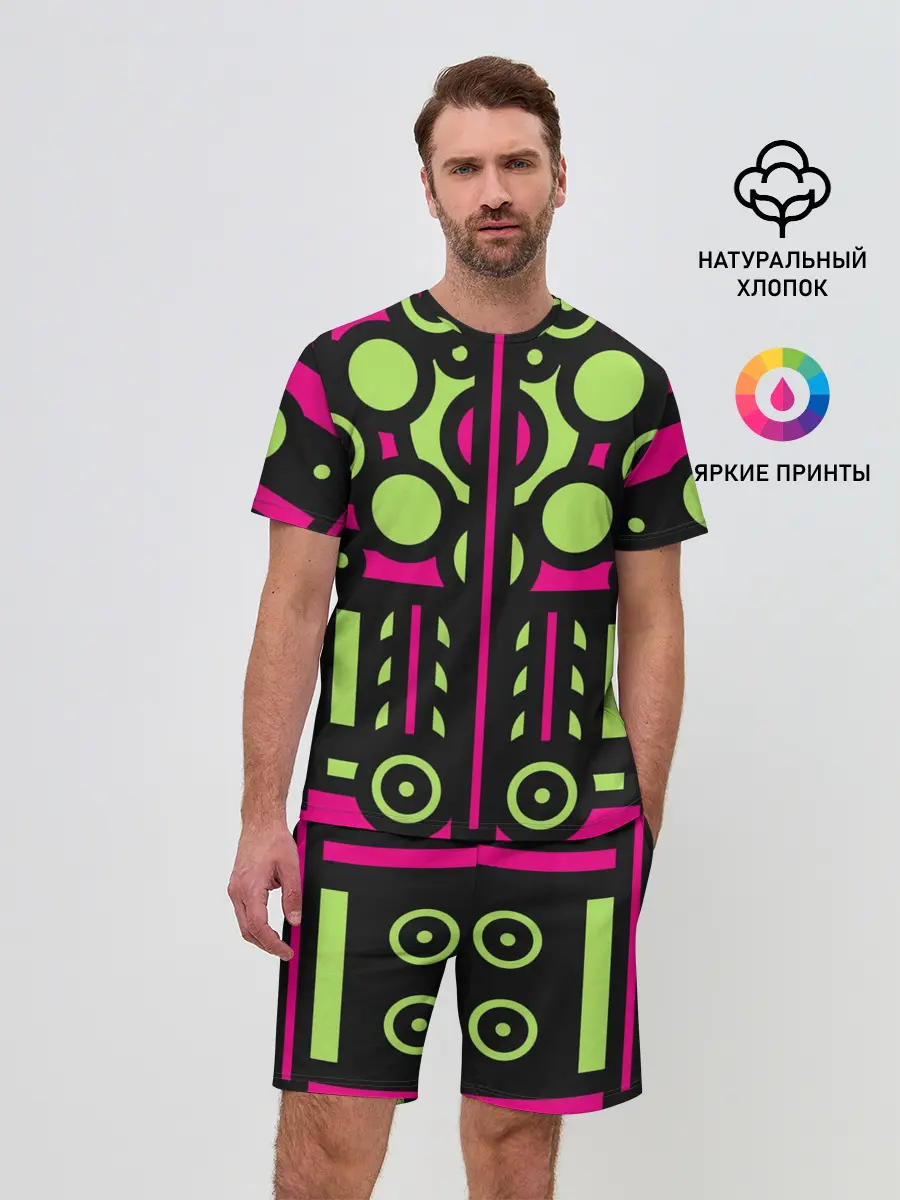 Мужской костюм с шортами / Киберпанк механизмы