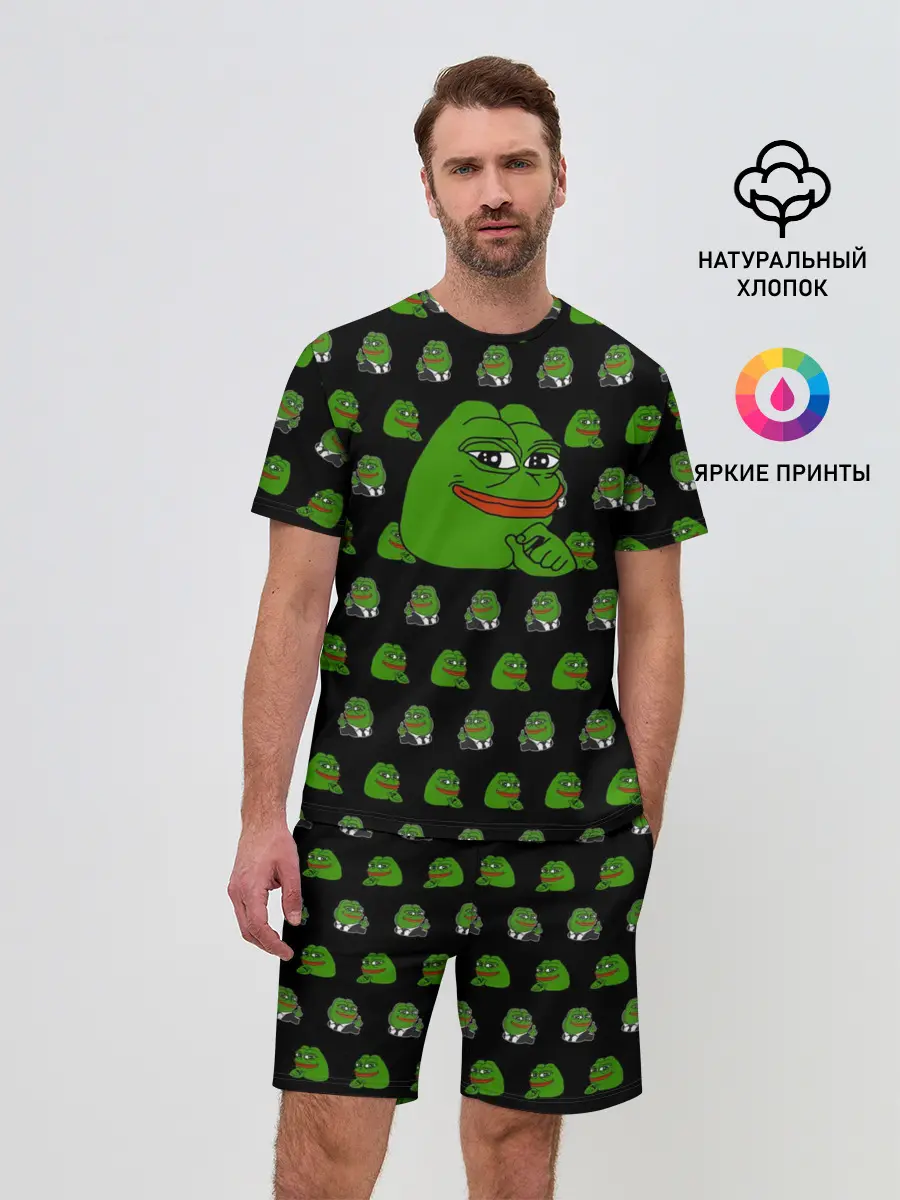 Мужской костюм с шортами / Frog Pepe