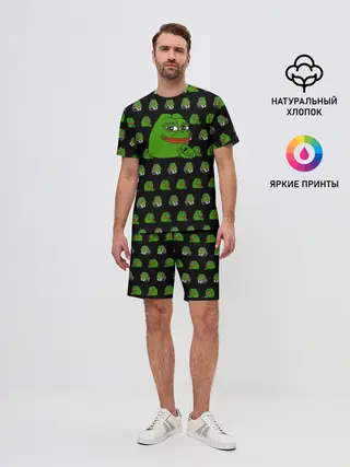 Мужской костюм с шортами / Frog Pepe