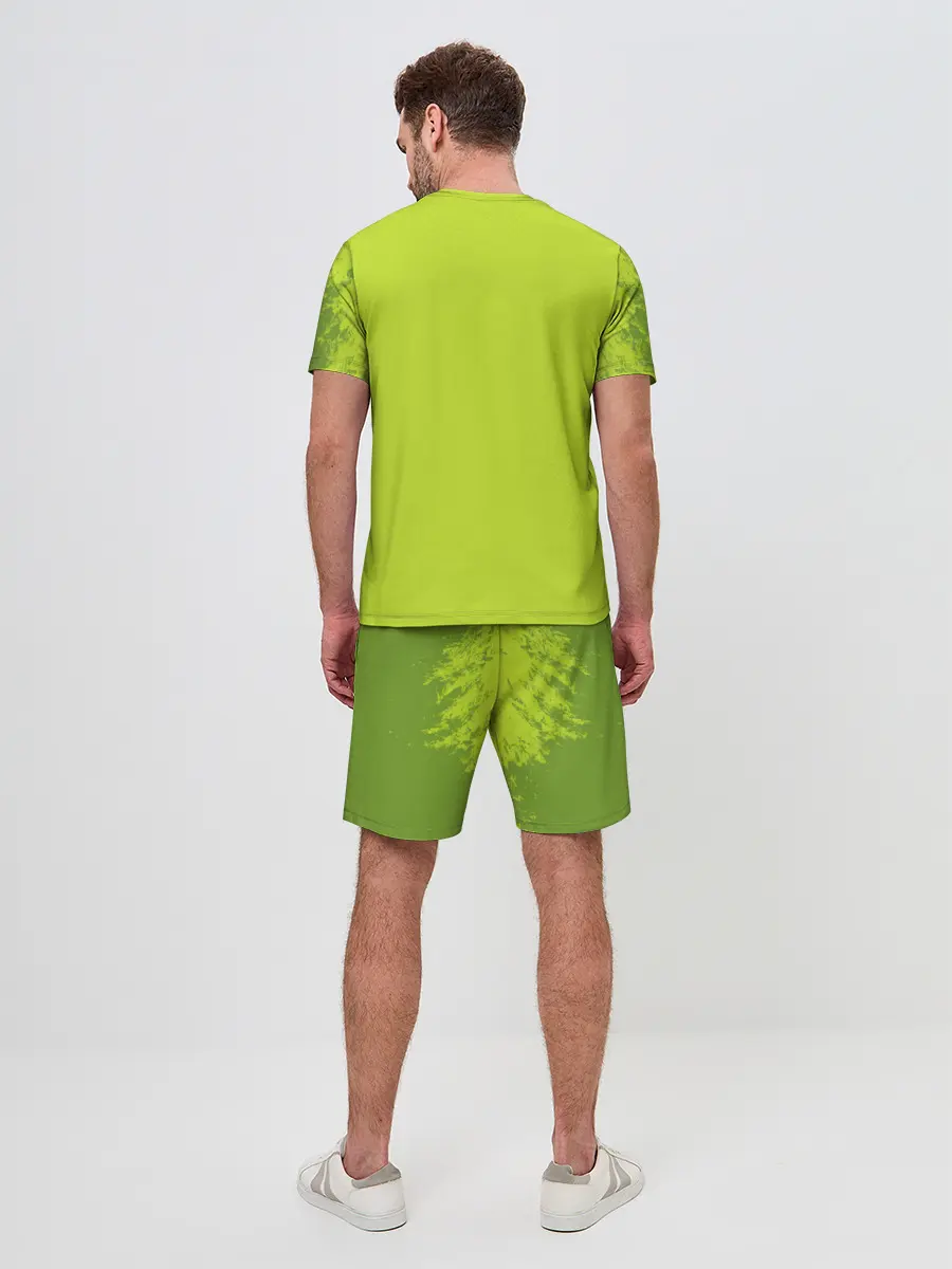 Мужской костюм с шортами / Авокадо