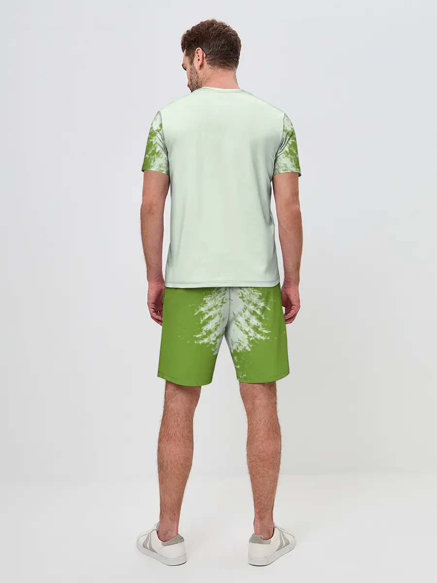 Мужской костюм с шортами / Авокадо