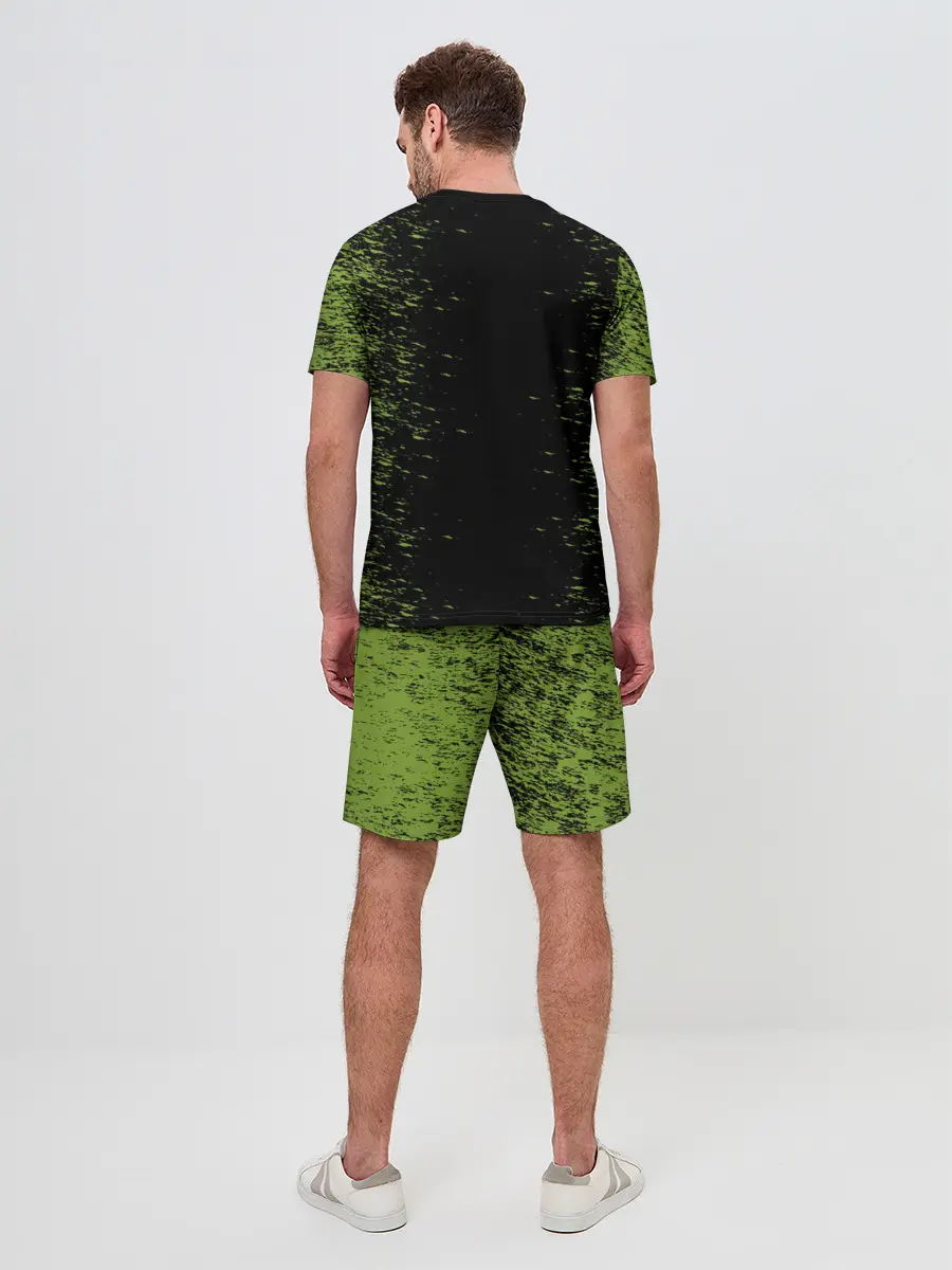 Мужской костюм с шортами / Авокадо