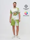 Мужской костюм с шортами / Авокадо