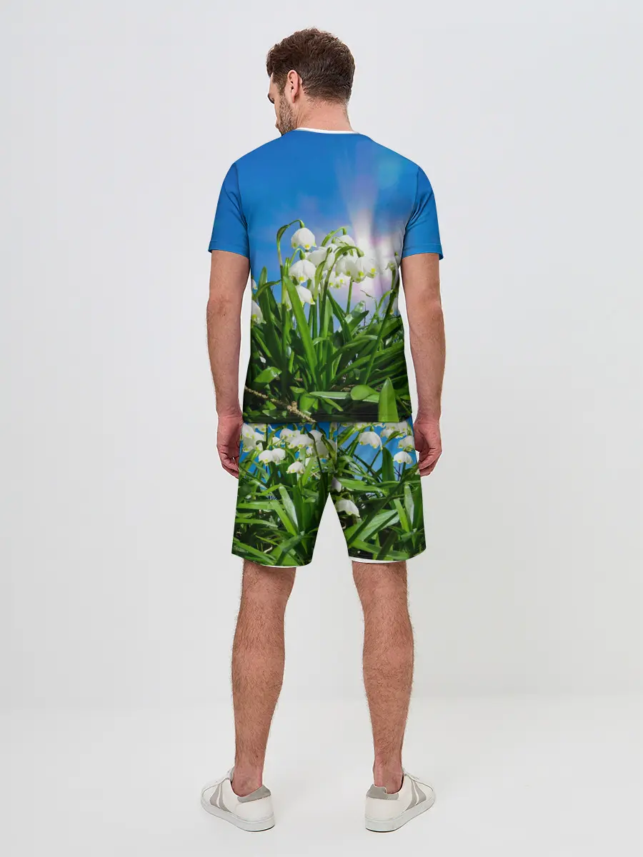 Мужской костюм с шортами / Подснежники
