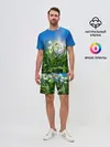 Мужской костюм с шортами / Подснежники