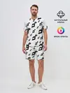 Мужской костюм с шортами / JOJO PATTERN BW