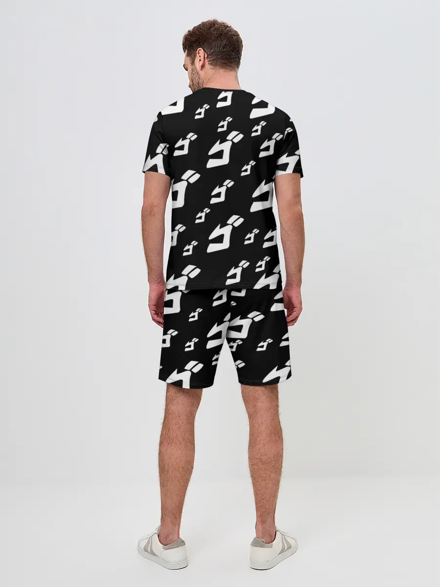 Мужской костюм с шортами / Паттерн ДжоДжо ЧБ