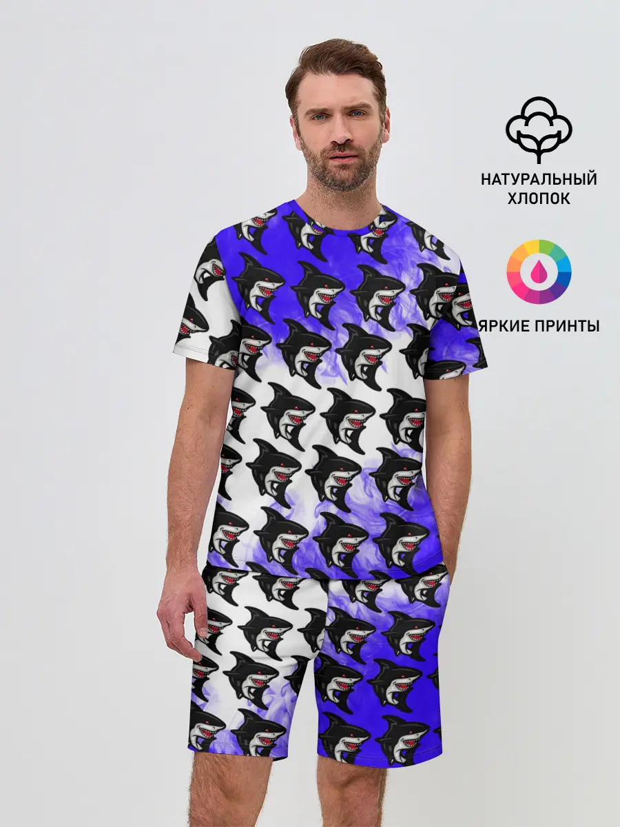 Мужской костюм с шортами / Акула
