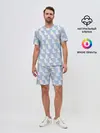 Мужской костюм с шортами / Голубой мегамозг
