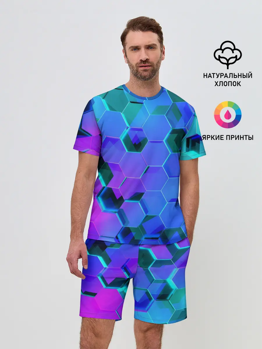 Мужской костюм с шортами / Geometry