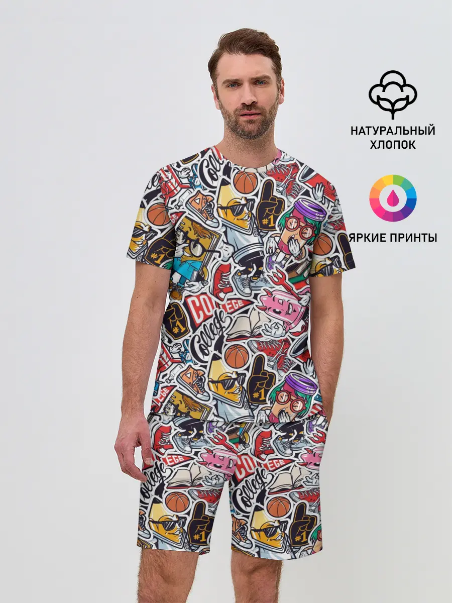 Мужской костюм с шортами / MIX