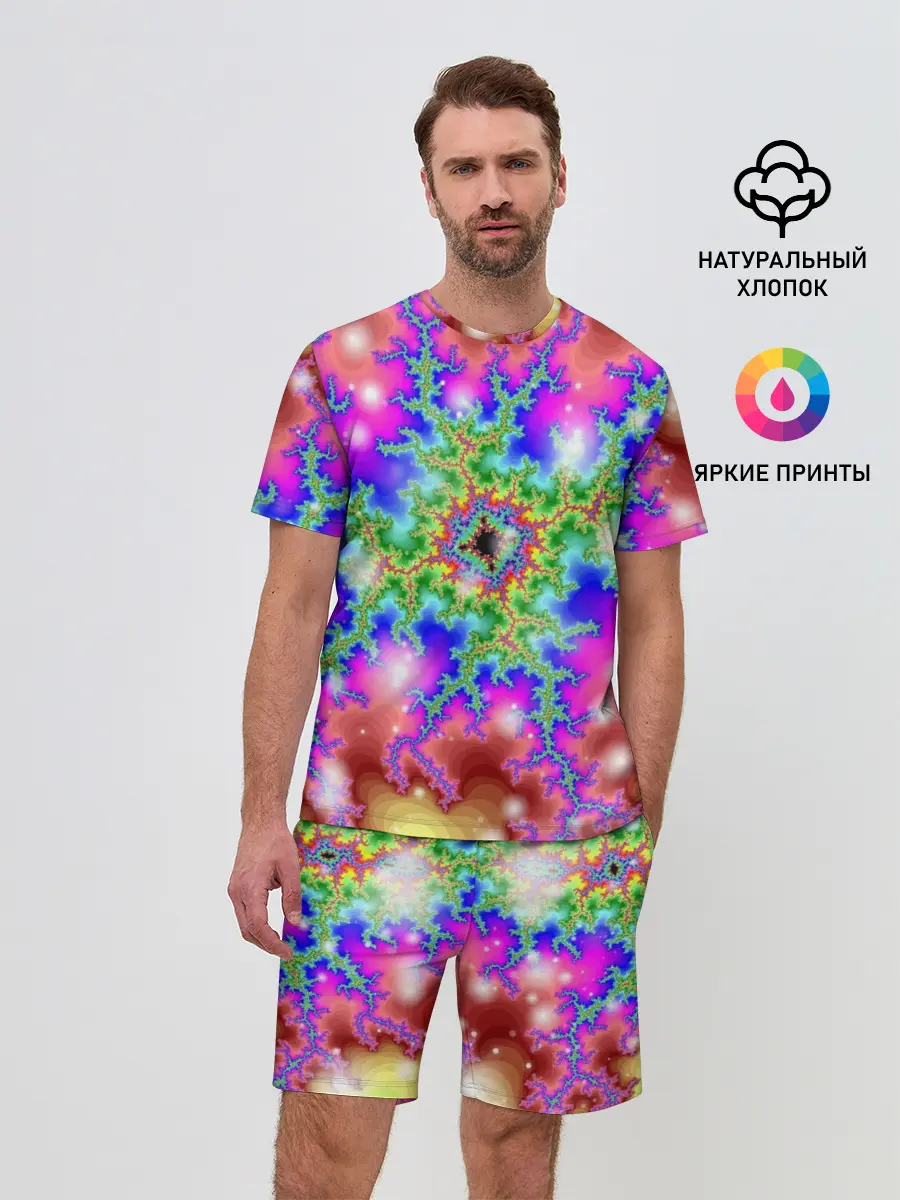 Мужской костюм с шортами / Абстракция