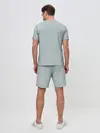 Мужской костюм с шортами / Радуга v5 - голубой