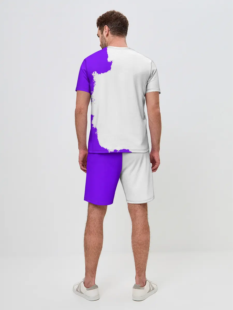 Мужской костюм с шортами / Хамон фиолетовый