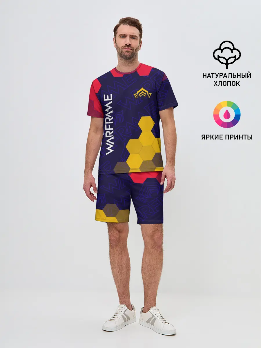 Мужской костюм с шортами / WARFRAME / ВАРФРЕЙМ