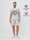 Мужской костюм с шортами / Лого джоджо белый