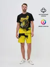 Мужской костюм с шортами / Хамон желтый дым