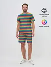 Мужской костюм с шортами / Радужный флаг