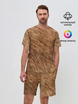 Мужской костюм с шортами / собака друг человека