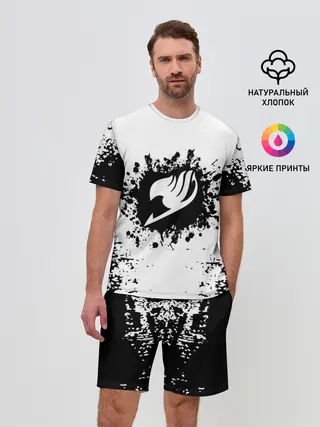 Мужской костюм с шортами / Хвост Феи монохромный