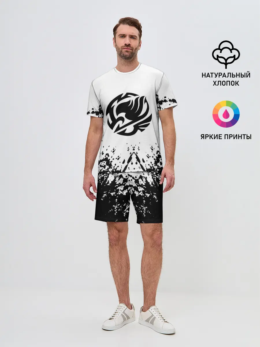 Мужской костюм с шортами / Хвост Феи на белом