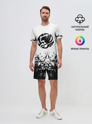 Мужской костюм с шортами / Хвост Феи на белом