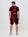 Мужской костюм с шортами / Красный на черном