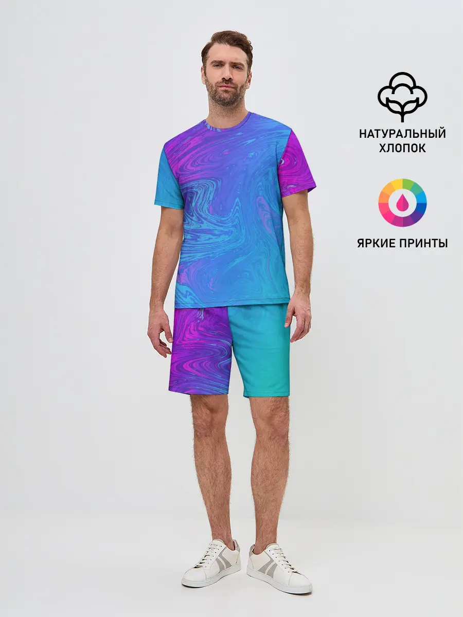 Мужской костюм с шортами / BACKGROUND IN NEON