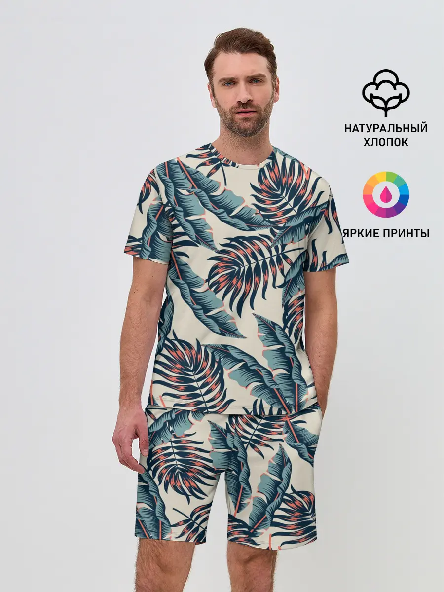 Мужской костюм с шортами / Тихие тропики