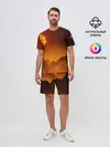 Мужской костюм с шортами / космос