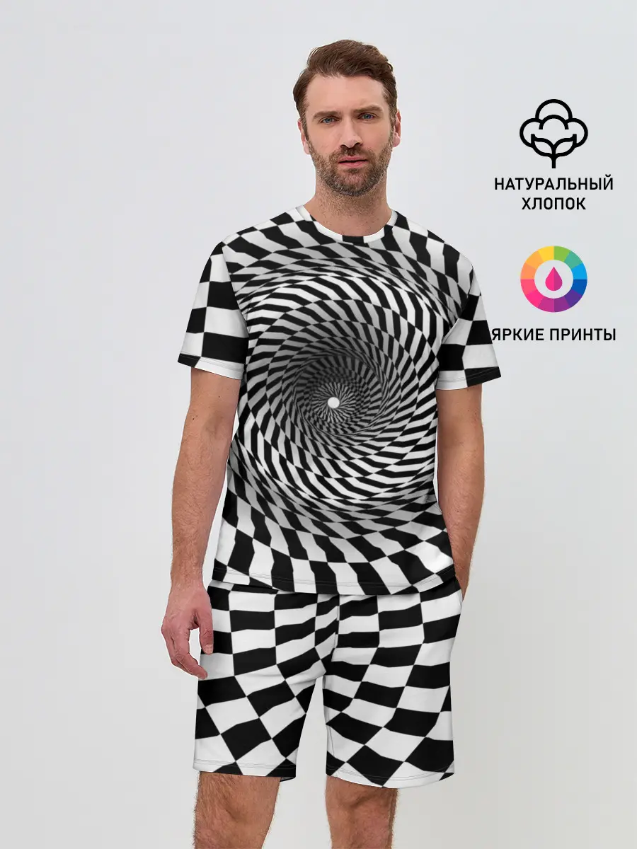 Мужской костюм с шортами / иллюзия