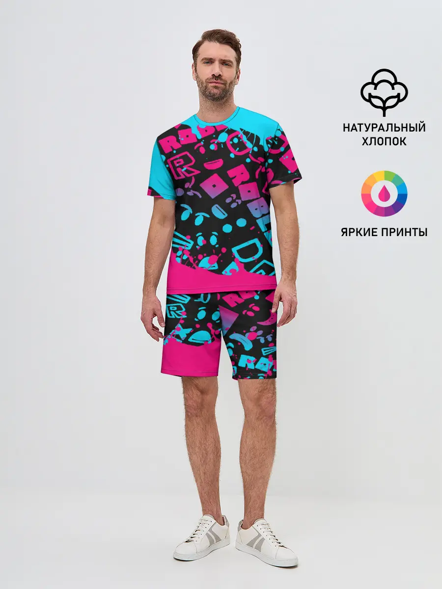 Мужской костюм с шортами / Roblox