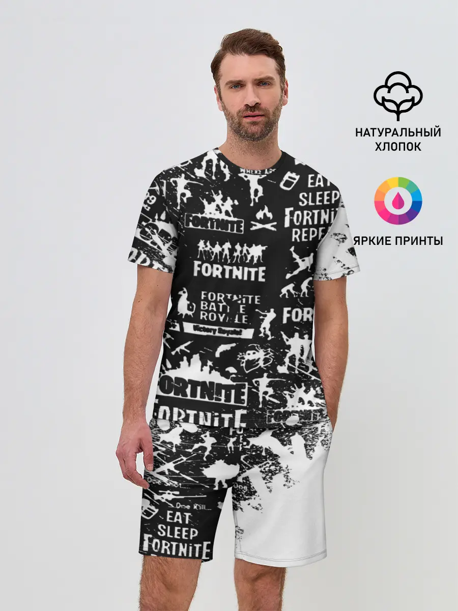 Мужской костюм с шортами / Fortnite.