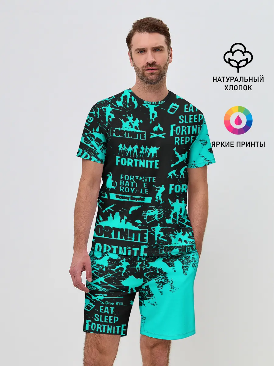 Мужской костюм с шортами / Fortnite.
