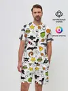 Мужской костюм с шортами / Хэллоуин паттерн